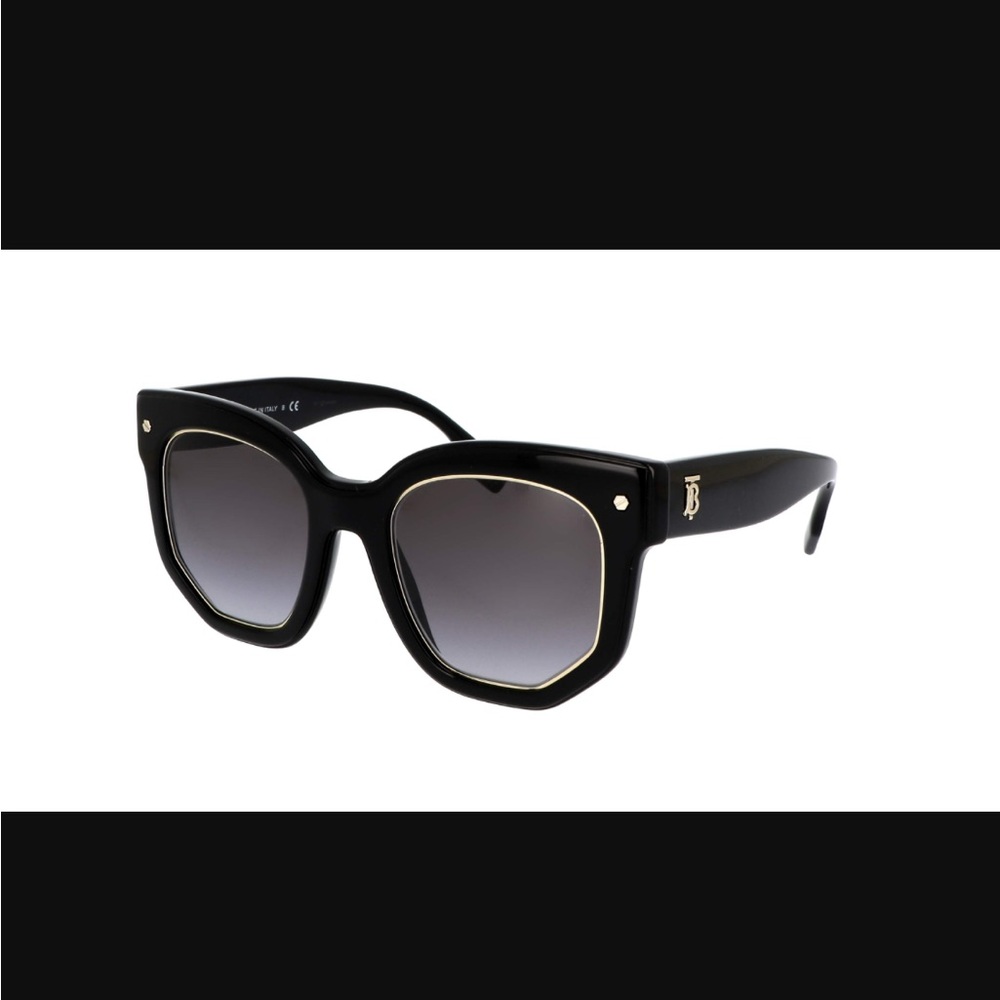 New Burberry BE4307 3001/8G Primrose Black Sunglasses. Geometric shape. - Picture 5 of 15